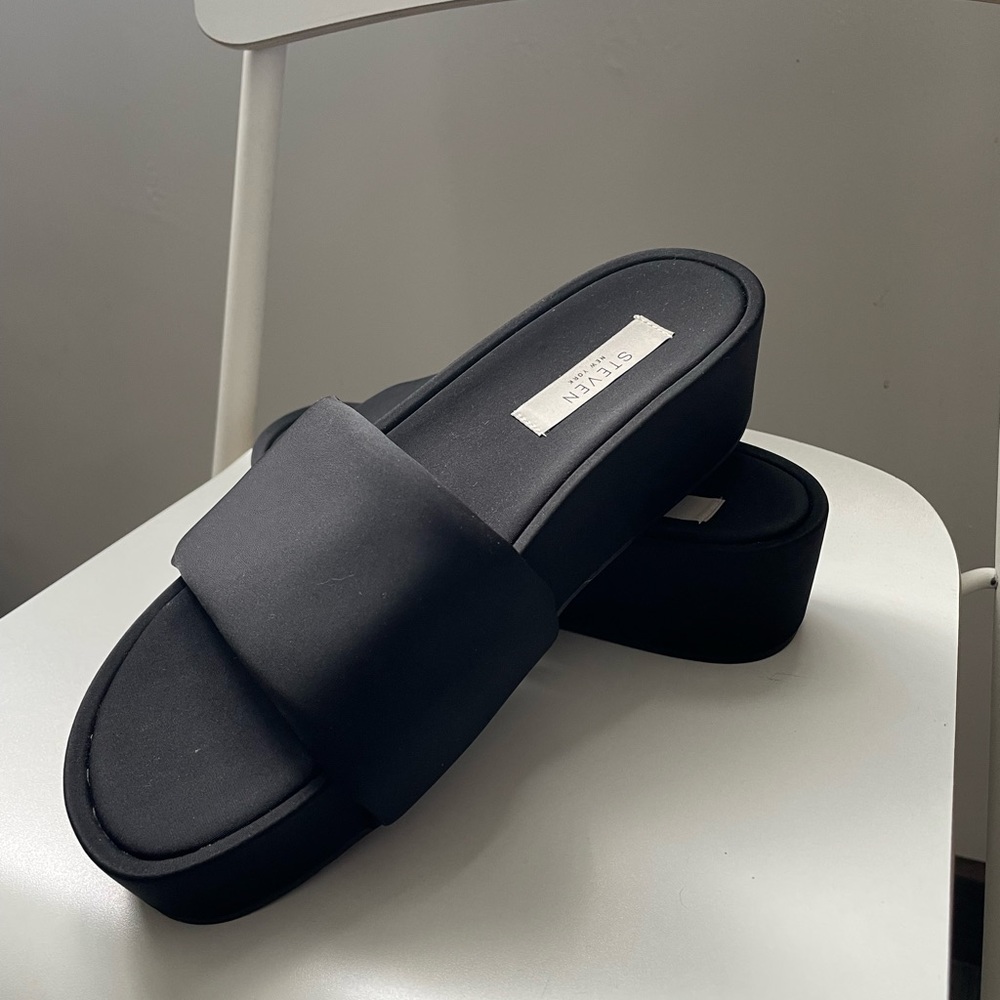 Steven New York Women's Robyn Platform Wedge Slide Sandals